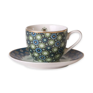 4 Coffee Cups & Saucer - Andalusia