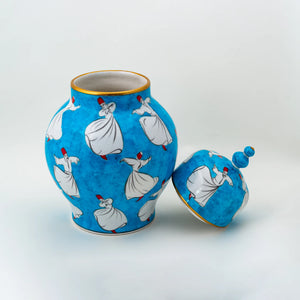 Quartz Vase - Sufi Whirling Dervishes