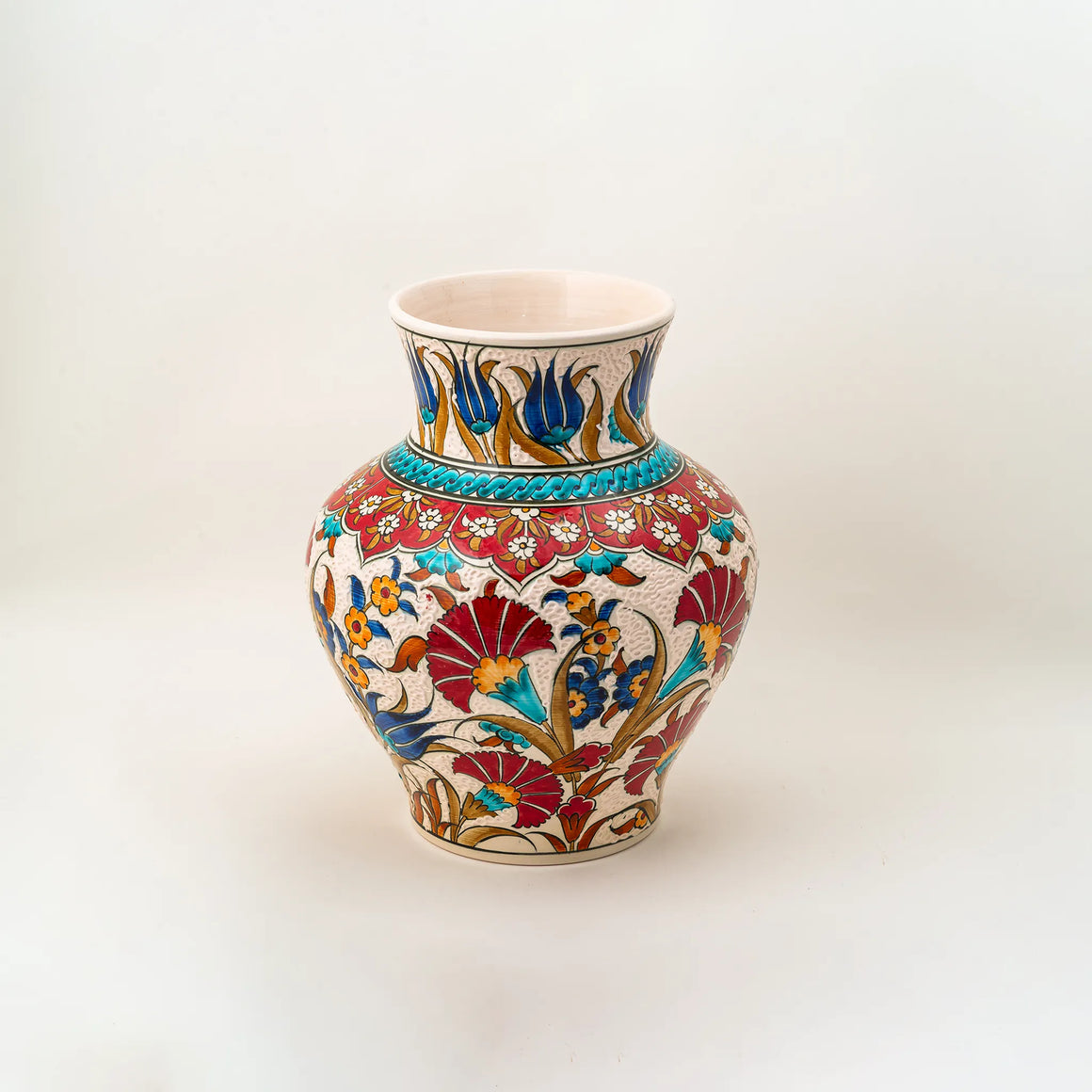 Vase - Red, White & Blue Floral