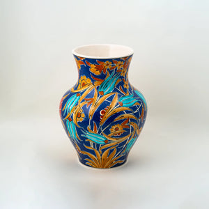 Vase - Blue & Yellow Floral