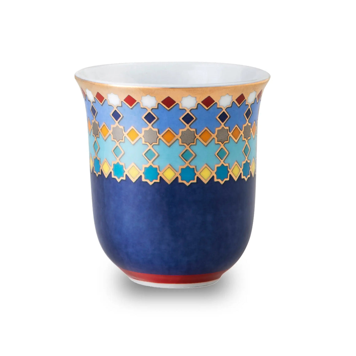 6 Coffee Cups - Porcelain Sursock Vitrail-90ml