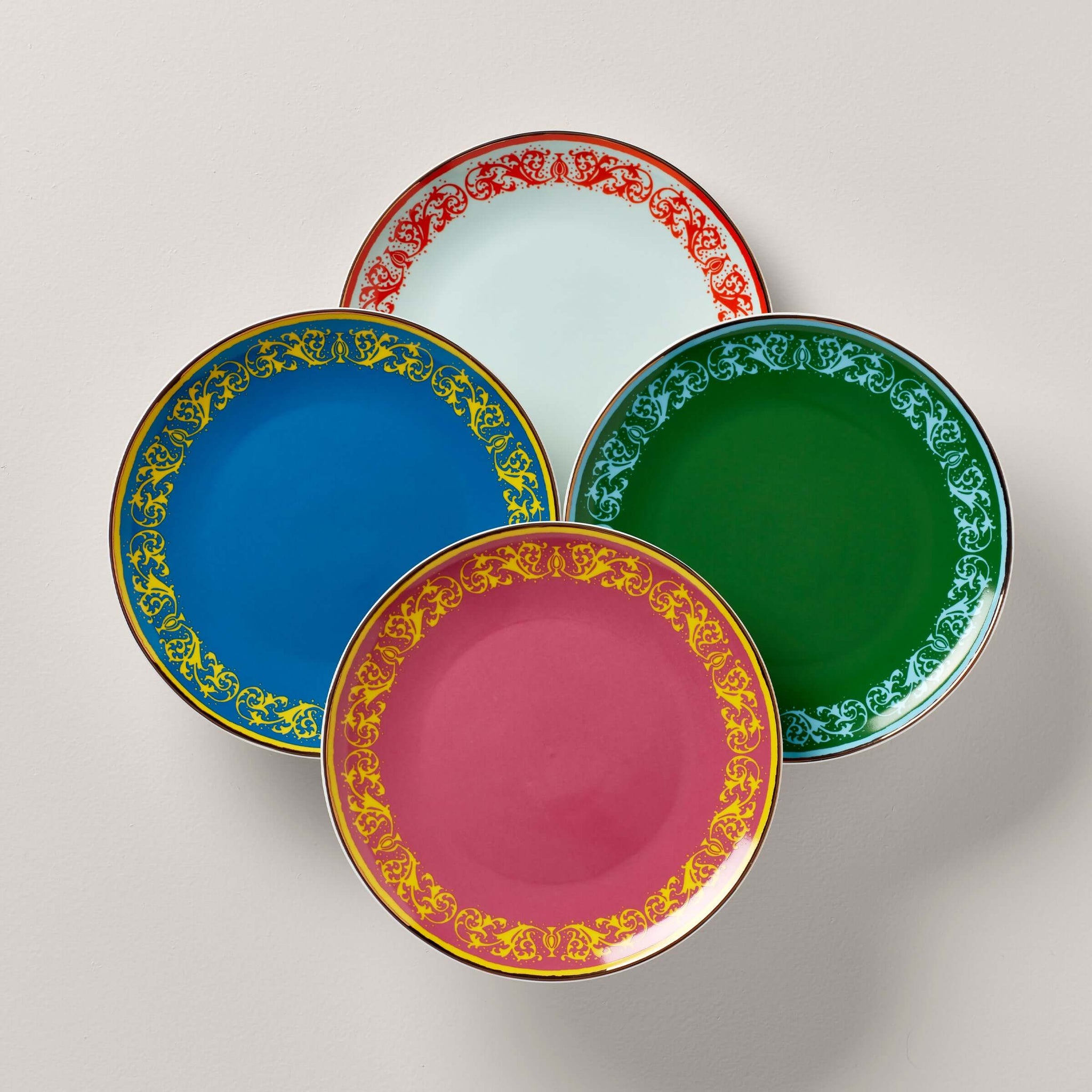 Assorted 4-Piece Accent Plate Set - Aga Khan Museum Shop