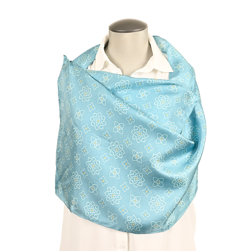 Aga Khan Musuem-Aqua Logo Scarf