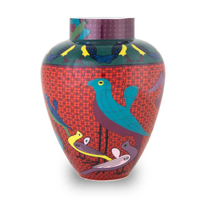 Large Vase - Birds of Paradise