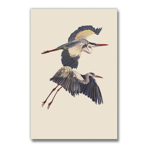 Note Card - Gold Cranes