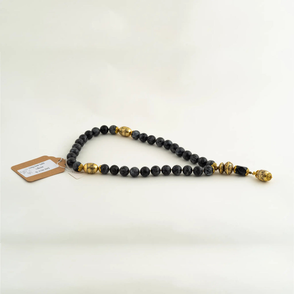 Living Room Tasbih Collection - Labradorite Gold