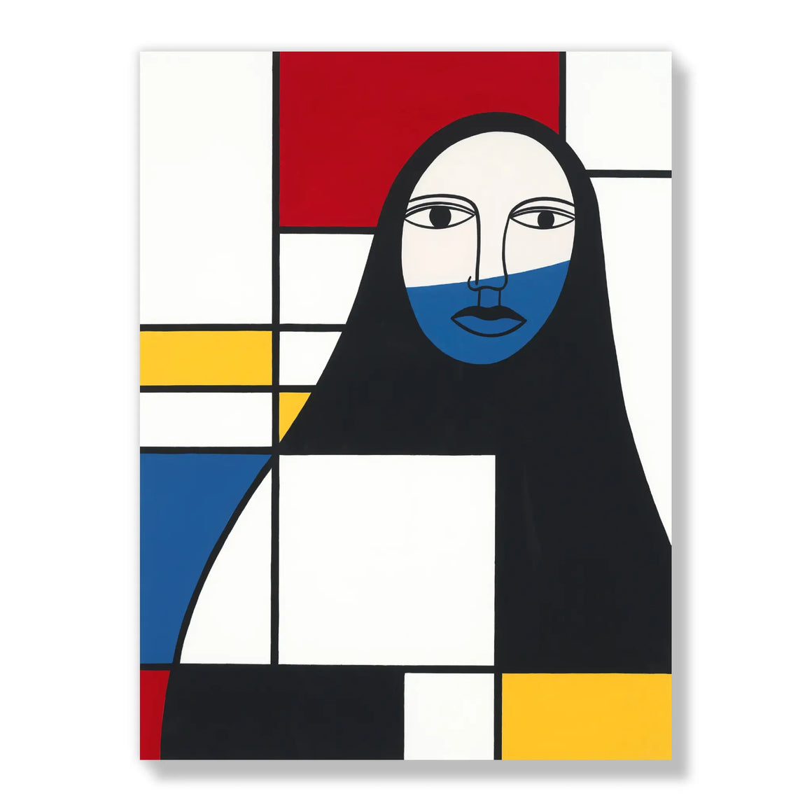 Abaya Mondrian by Helen Zughaib - Painting