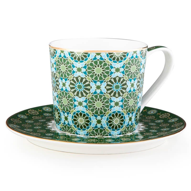 4 Tea Cups & Saucers - Andalusia