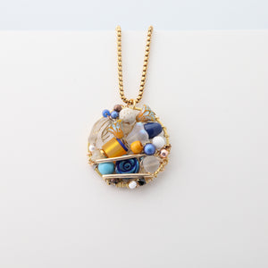 Iris Panel Series-Iris Large Statement Necklace