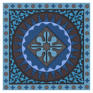 Coaster-Mosaic Blue- 6 Pcs