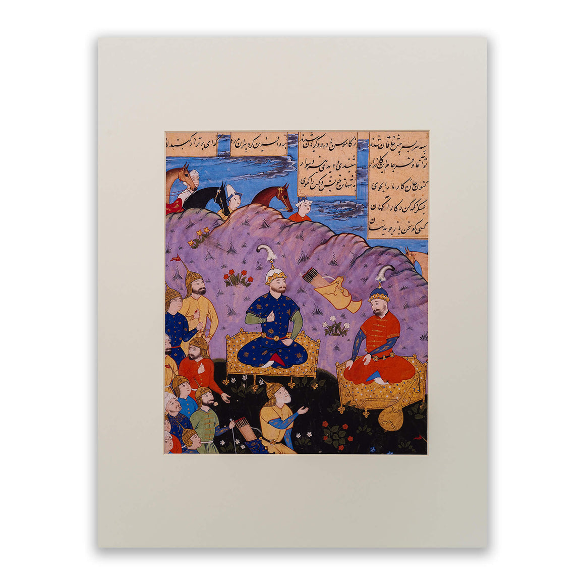 Printed Painting Frame - The Khaqan of Chin Consults his Advisors(print only)