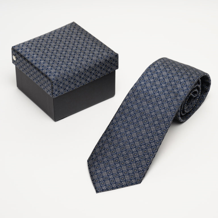 Aga Khan Museum Tie-Navy Logo
