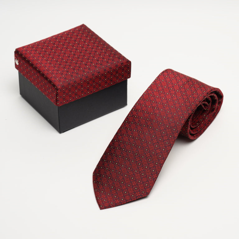 Aga Khan Museum Tie-Cranberry Logo