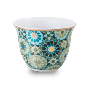 6 Coffee Cups - Porcelain Andalusia - 60ml