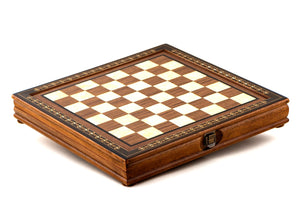 Chess Set- Mother of Pearl and Walnut
