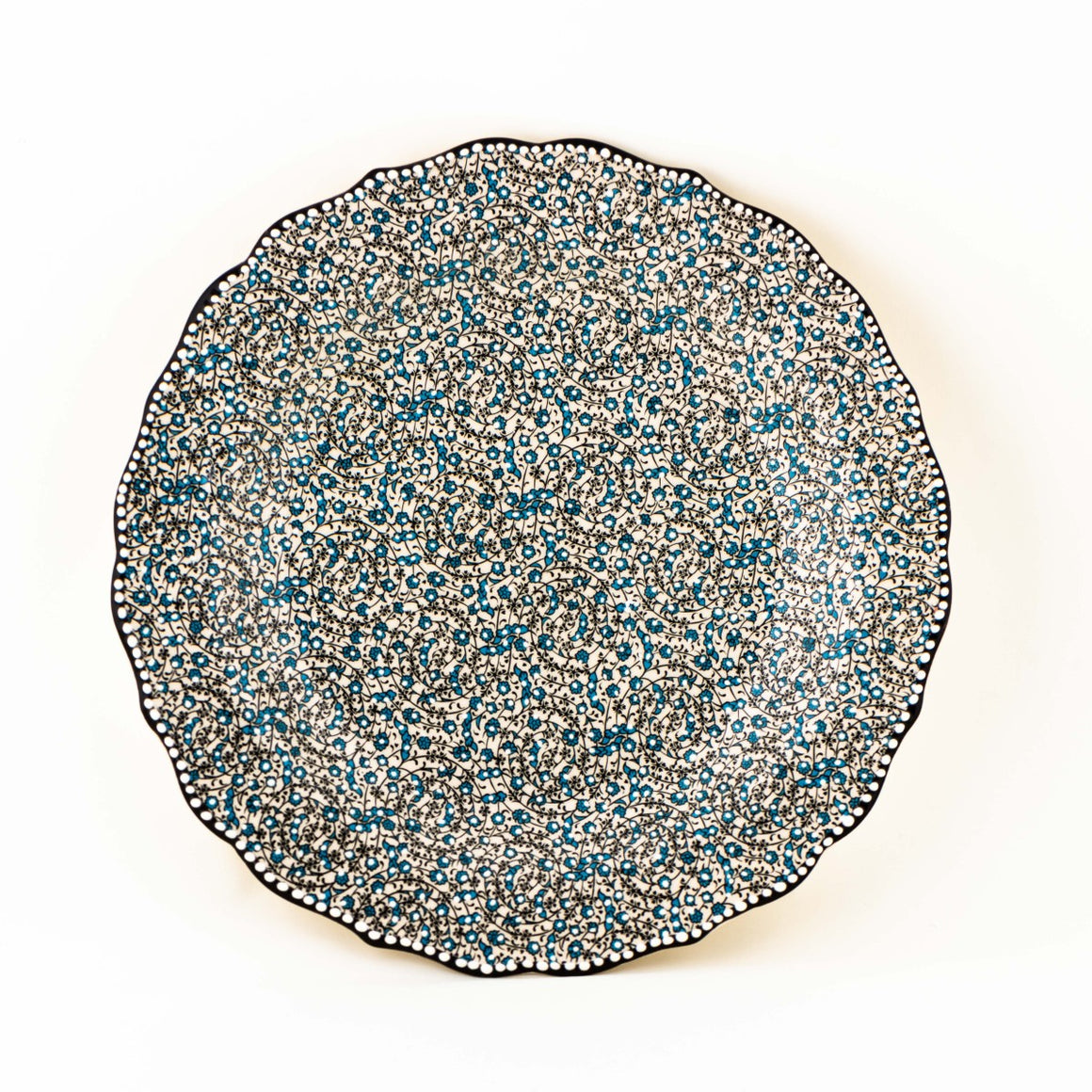 Iznik Plate - Blue Floral Pattern