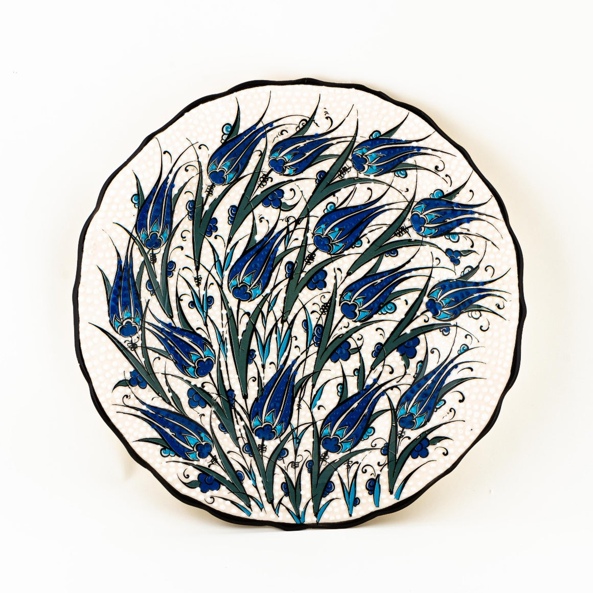 Iznik Plate - Blue Tulip Pattern