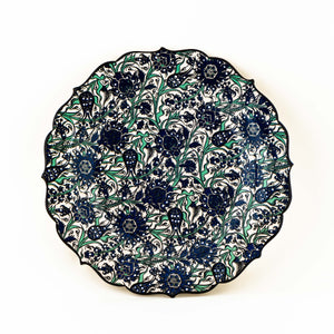 Iznik Plate - Blue Floral Pattern