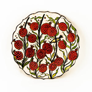 Iznik Plate - Pomegranate & Floral Pattern