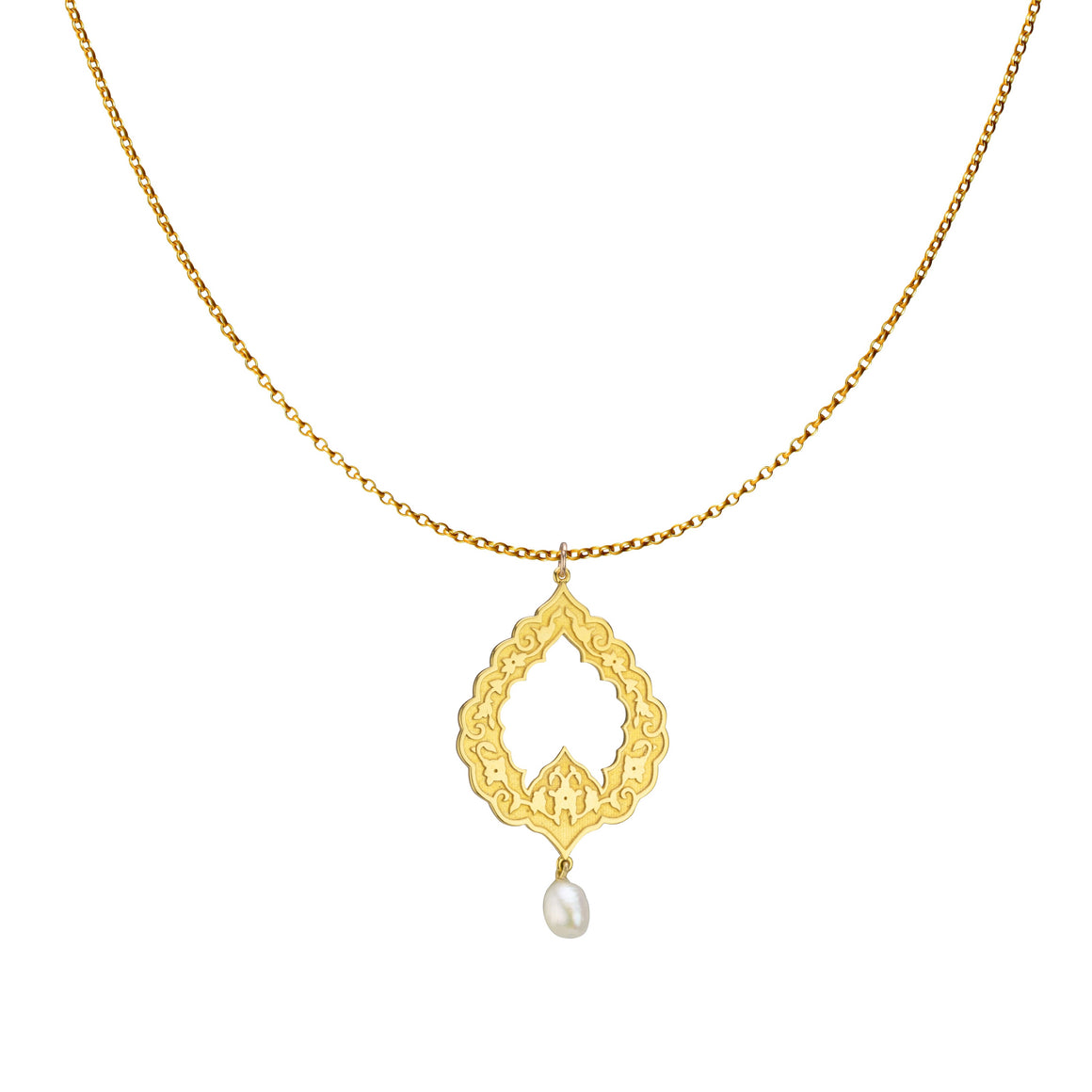 Eslimi Pearl Necklace - 18K Gold
