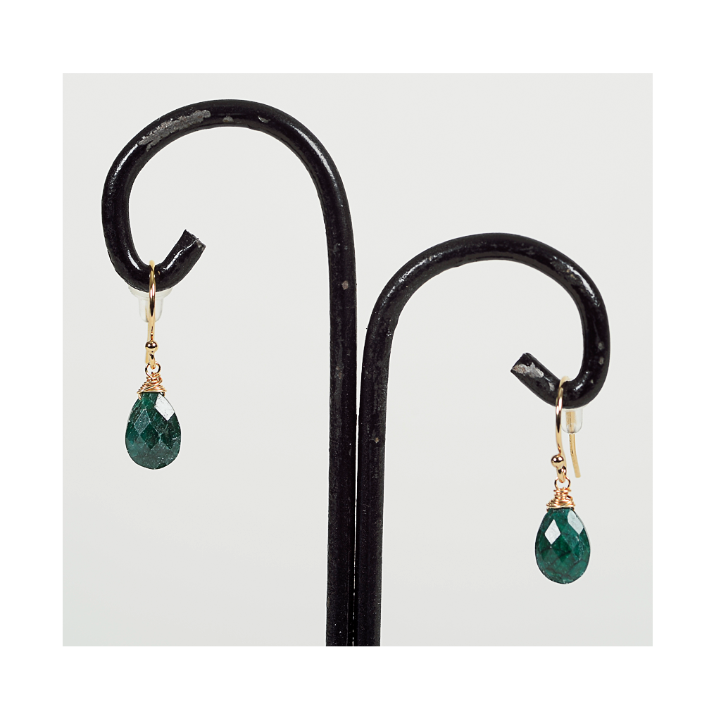 Azki Jewelry-Small Briolette-Emerald