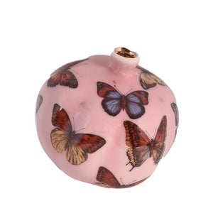 Pink Pomegranate with Butterflies-by Keyvan Fehri