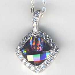 Lena Roy -  Turkish Zultanite Stone Diamond Shape Pendant