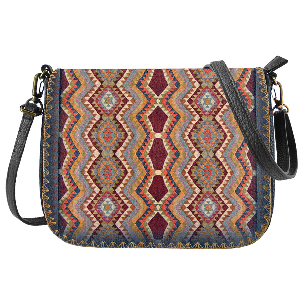 Crossbody Bag-Turkish Pattern Bori Bag (Maroon)